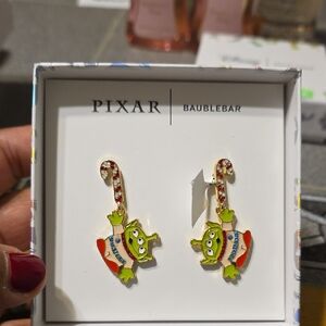 BaubleBar Pixar Alien Earrings - Green and Orange